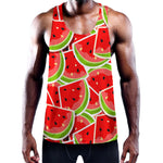 Cute Watermelon Slices Pattern Print Training Tank Top