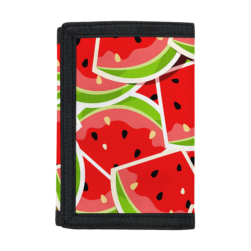 Cute Watermelon Slices Pattern Print Trifold Wallet