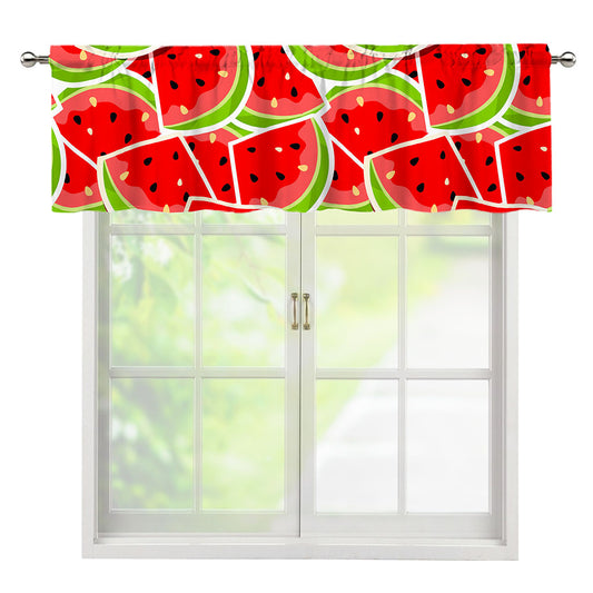 Cute Watermelon Slices Pattern Print Window Valance