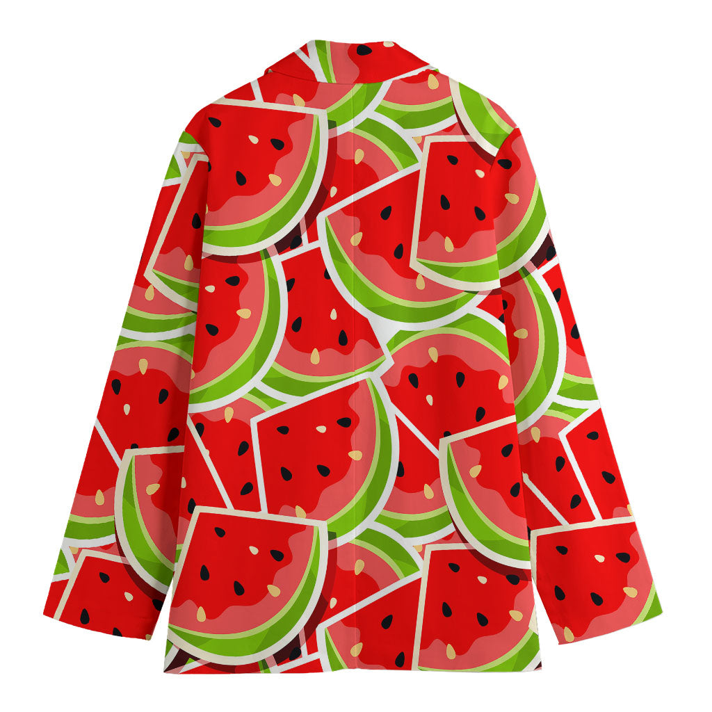 Cute Watermelon Slices Pattern Print Women's Blazer
