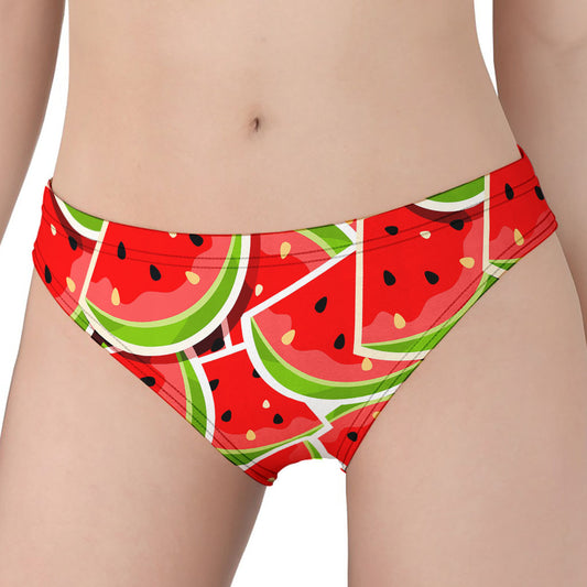Cute Watermelon Slices Pattern Print Women's Panties