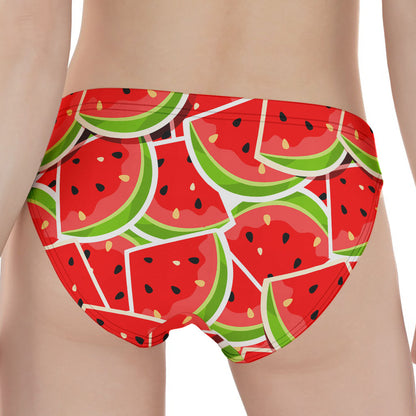 Cute Watermelon Slices Pattern Print Women's Panties