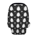 Cute White And Grey Owl Pattern Print Baby Seat Cover