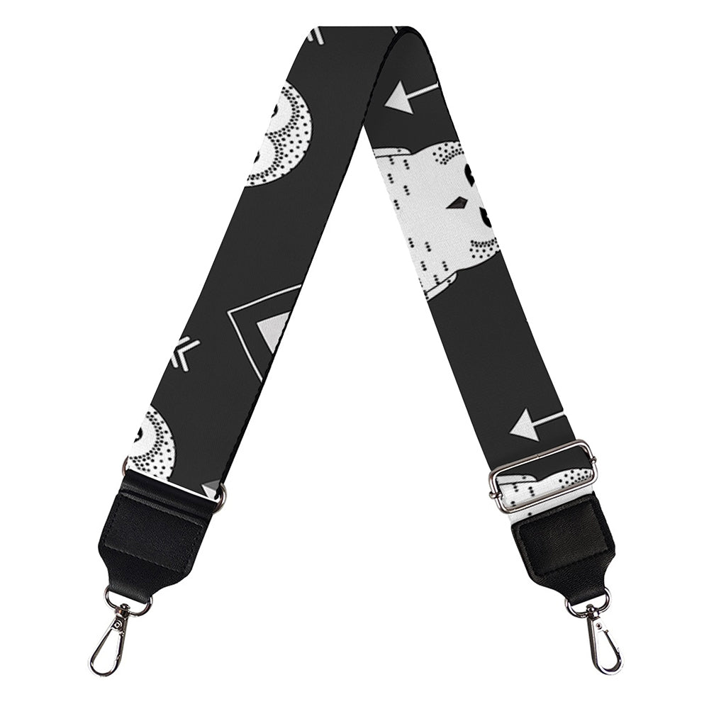 Cute White And Grey Owl Pattern Print Bag Strap