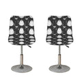Cute White And Grey Owl Pattern Print Bar Stool Covers
