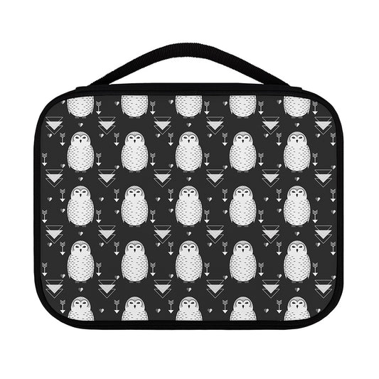 Cute White And Grey Owl Pattern Print Classic Bible Case