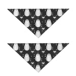 Cute White And Grey Owl Pattern Print Dog Bandana