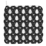 Cute White And Grey Owl Pattern Print Hand Towel