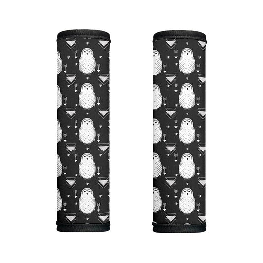 Cute White And Grey Owl Pattern Print Handle Covers