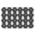 Cute White And Grey Owl Pattern Print Indoor Door Mat