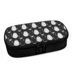 Cute White And Grey Owl Pattern Print Insulin Cooler Travel Case