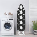 Cute White And Grey Owl Pattern Print Ironing Board Cover