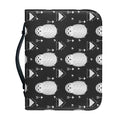 Cute White And Grey Owl Pattern Print Leather Bible Cover