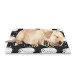 Cute White And Grey Owl Pattern Print Pet Cooling Mat Cover