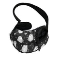Cute White And Grey Owl Pattern Print Pet Sling Carrier