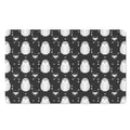 Cute White And Grey Owl Pattern Print Polyester Doormat