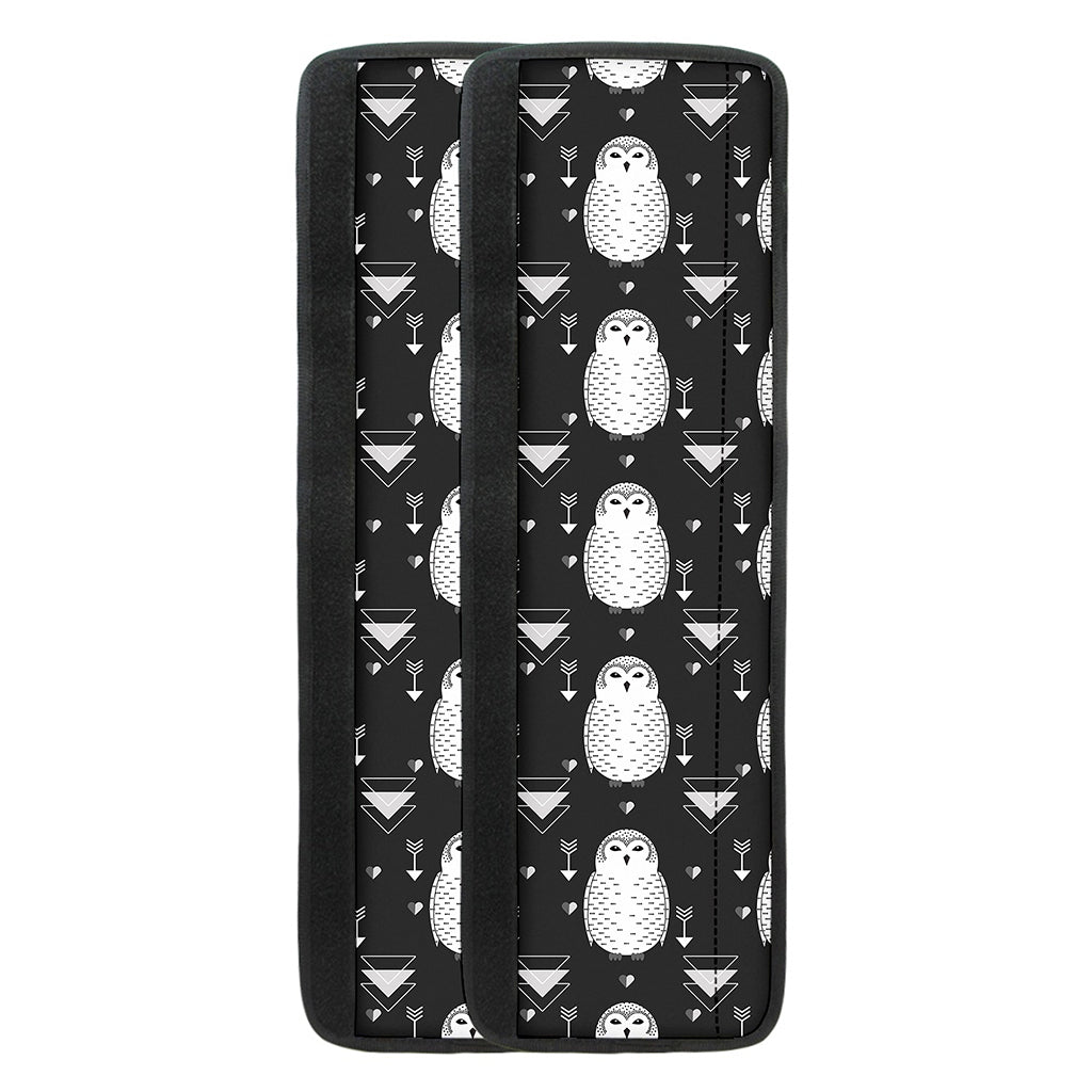 Cute White And Grey Owl Pattern Print Refrigerator Handle Covers