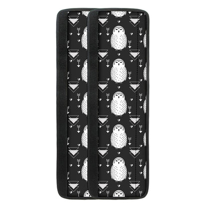 Cute White And Grey Owl Pattern Print Refrigerator Handle Covers