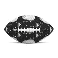 Cute White And Grey Owl Pattern Print Rugby Ball