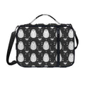 Cute White And Grey Owl Pattern Print Shoulder Strap Bible Bag