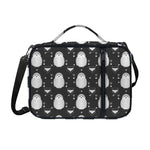 Cute White And Grey Owl Pattern Print Shoulder Strap Bible Bag