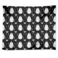 Cute White And Grey Owl Pattern Print Tapestry