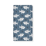 Cute White Shark Pattern Print Baby Crib Sheet