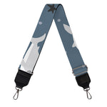 Cute White Shark Pattern Print Bag Strap