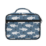 Cute White Shark Pattern Print Briefcase Bible Bag