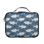 Cute White Shark Pattern Print Briefcase Bible Bag