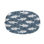 Cute White Shark Pattern Print Car Side Mirror Covers
