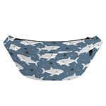 Cute White Shark Pattern Print Fanny Pack