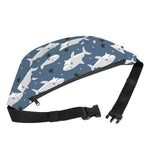 Cute White Shark Pattern Print Fanny Pack