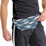 Cute White Shark Pattern Print Fanny Pack