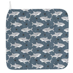Cute White Shark Pattern Print Hand Towel