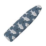 Cute White Shark Pattern Print Ironing Board Cover