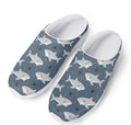 Cute White Shark Pattern Print Mesh Casual Shoes
