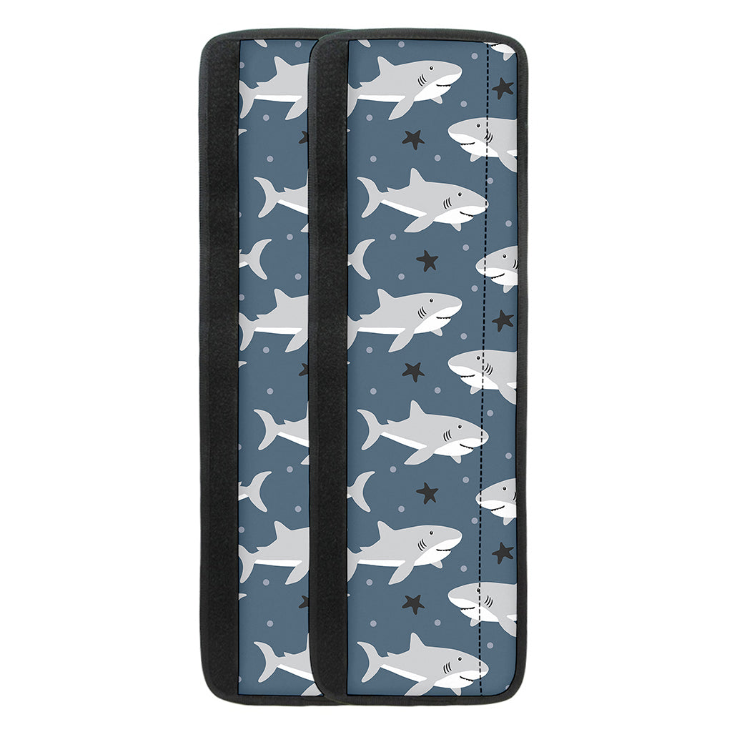 Cute White Shark Pattern Print Refrigerator Handle Covers