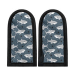 Cute White Shark Pattern Print Skillet Handle Cover