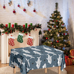 Cute White Shark Pattern Print Tablecloth