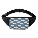 Cute White Shark Pattern Print Waist Bag
