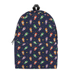 Cute Wizard Pattern Print Backpack