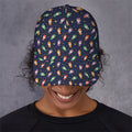 Cute Wizard Pattern Print Baseball Cap