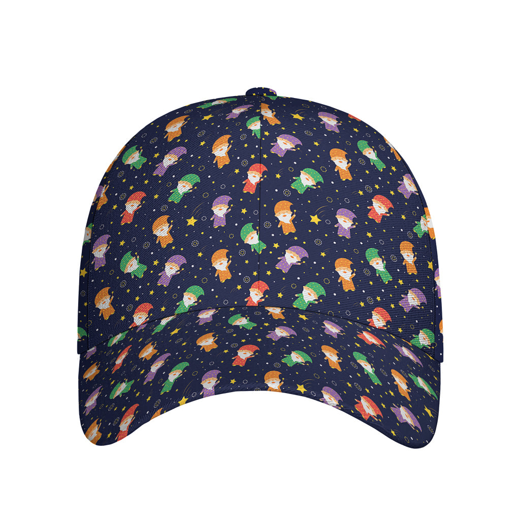 Cute Wizard Pattern Print Baseball Cap