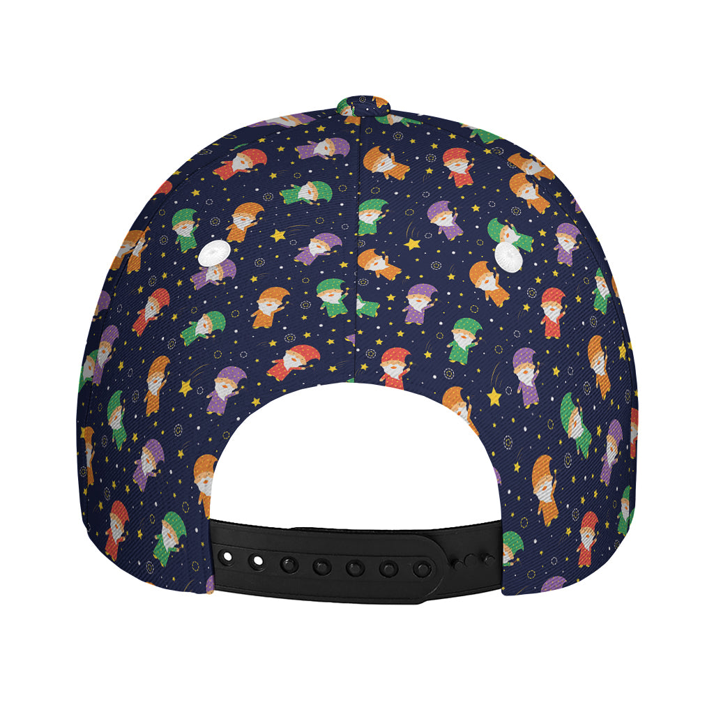 Cute Wizard Pattern Print Baseball Cap