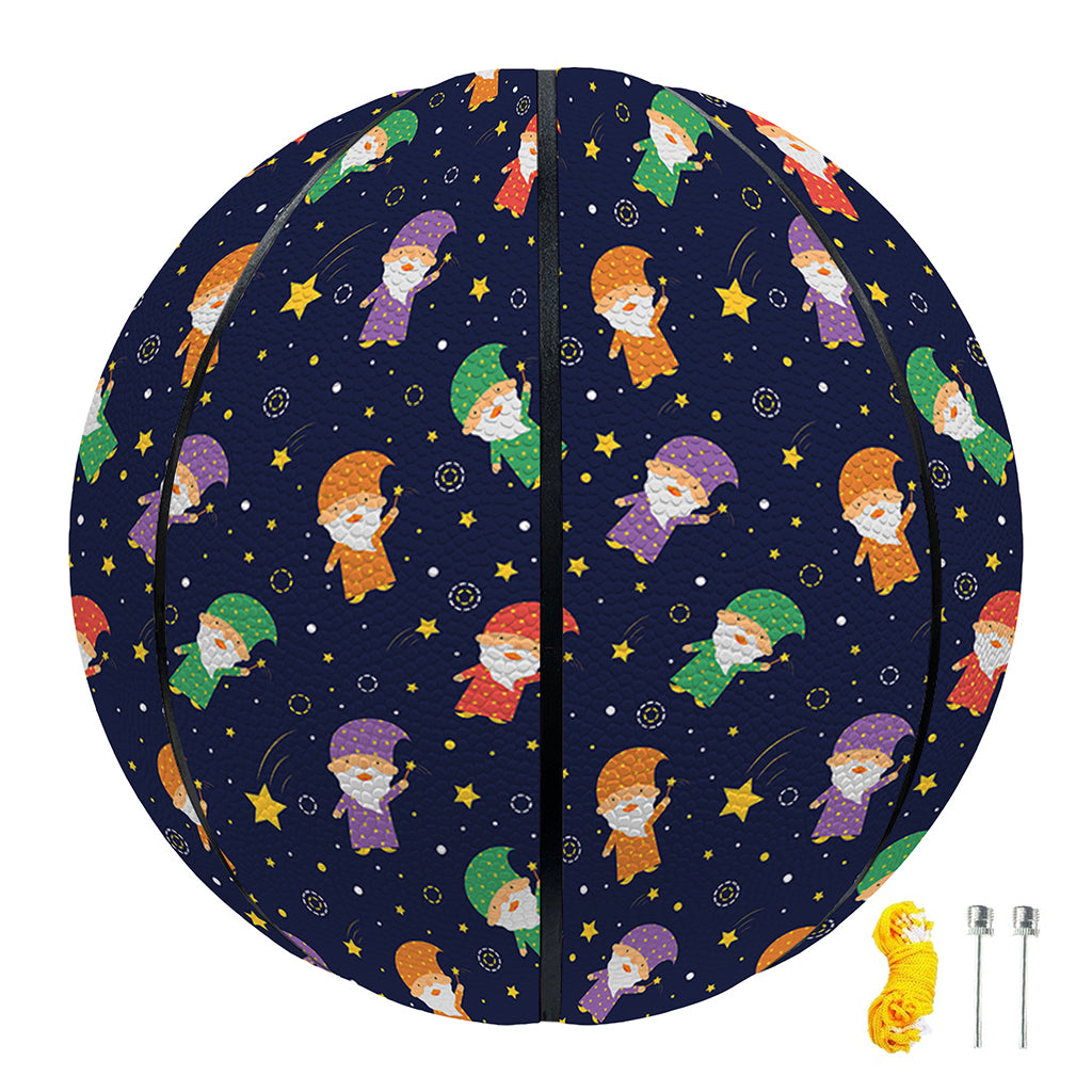 Cute Wizard Pattern Print Basketball
