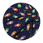 Cute Wizard Pattern Print Basketball