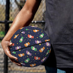 Cute Wizard Pattern Print Basketball