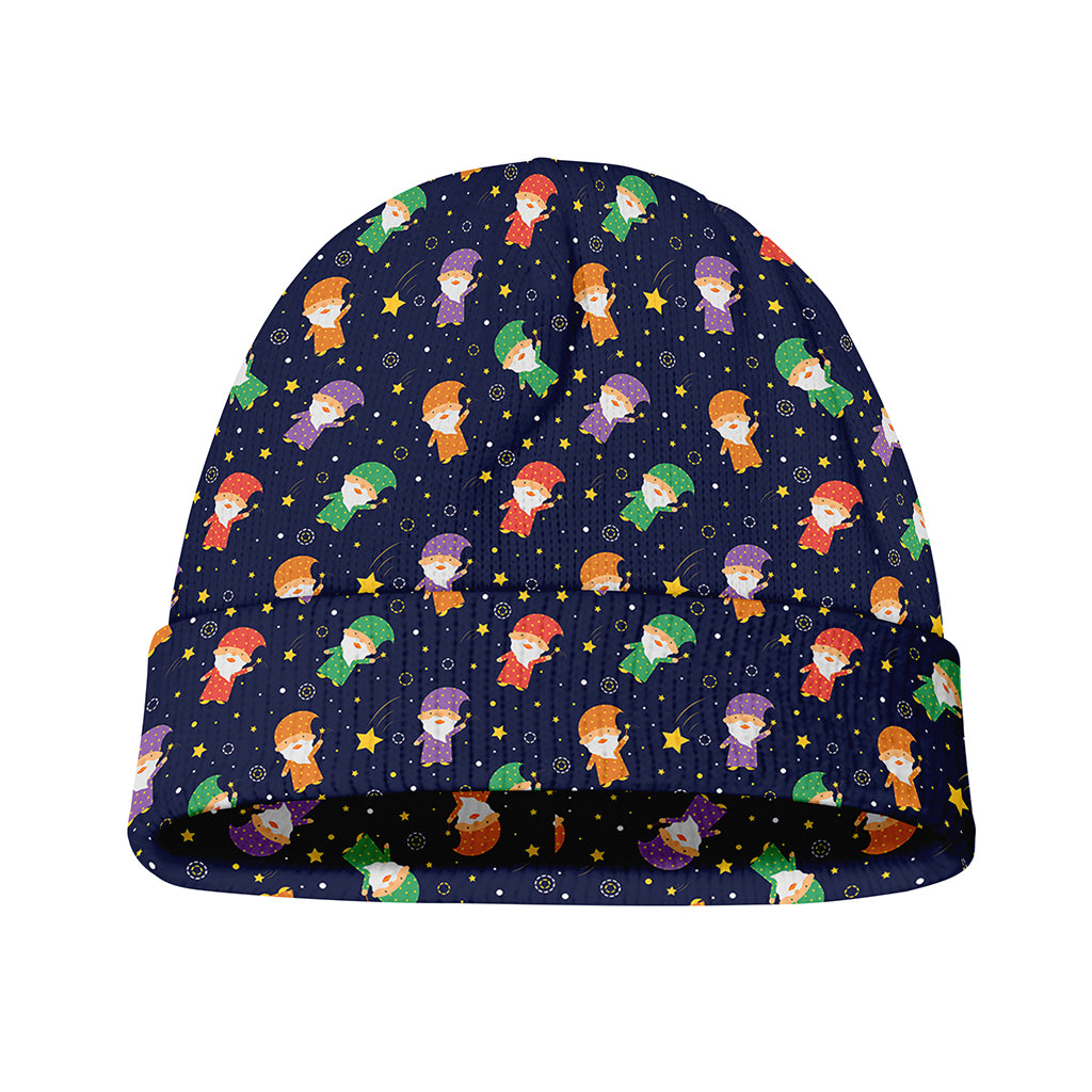 Cute Wizard Pattern Print Beanie
