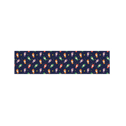 Cute Wizard Pattern Print Bed Runner